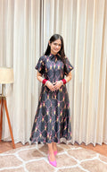 Statement Print Satin Dress