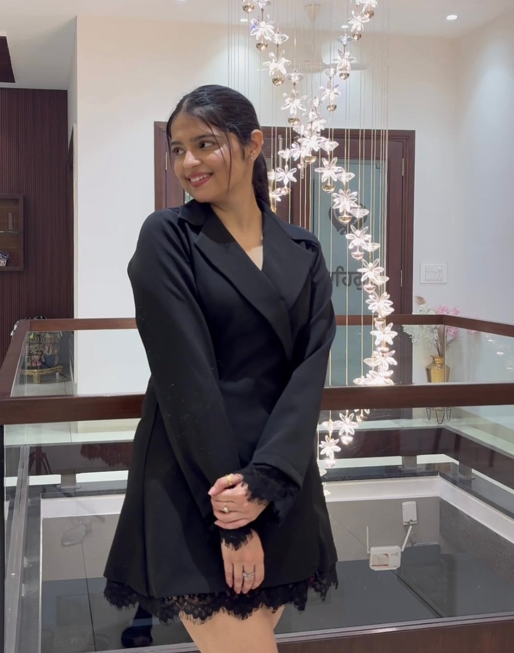 Black Power Blazer Dress
