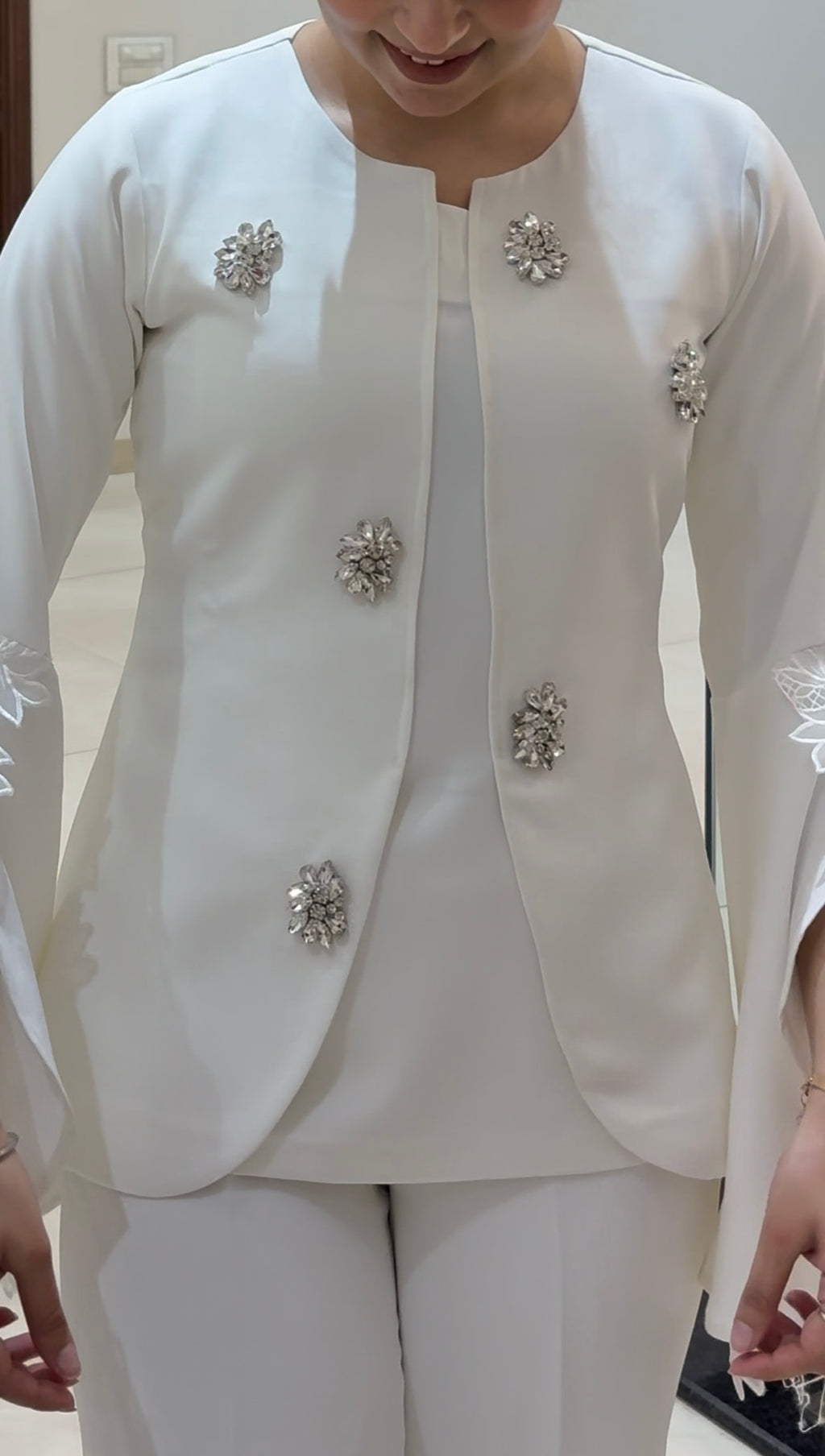 Ivory Ensemble with Fine Stone Work