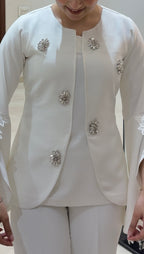 Ivory Ensemble with Fine Stone Work