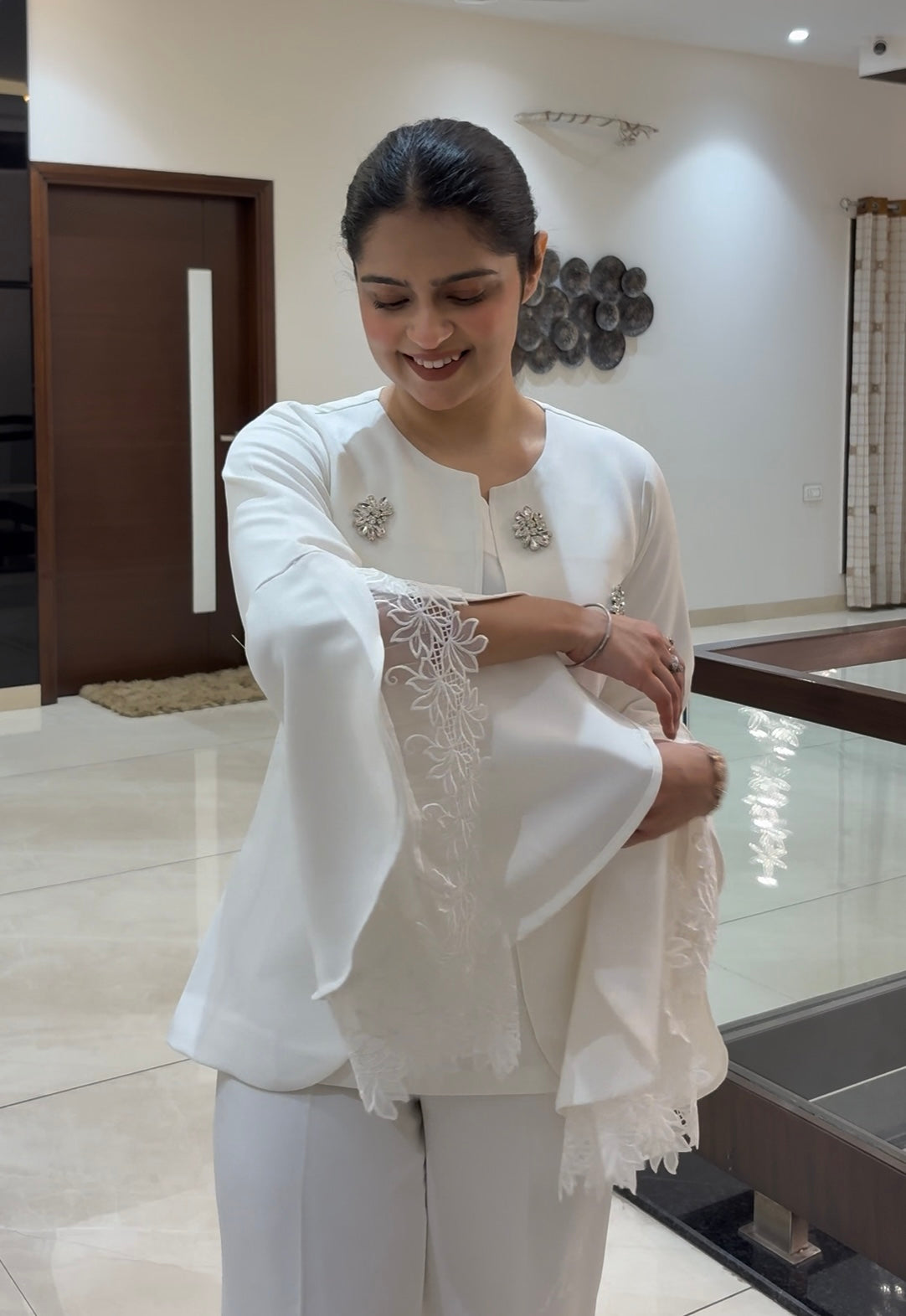 Ivory Ensemble with Fine Stone Work