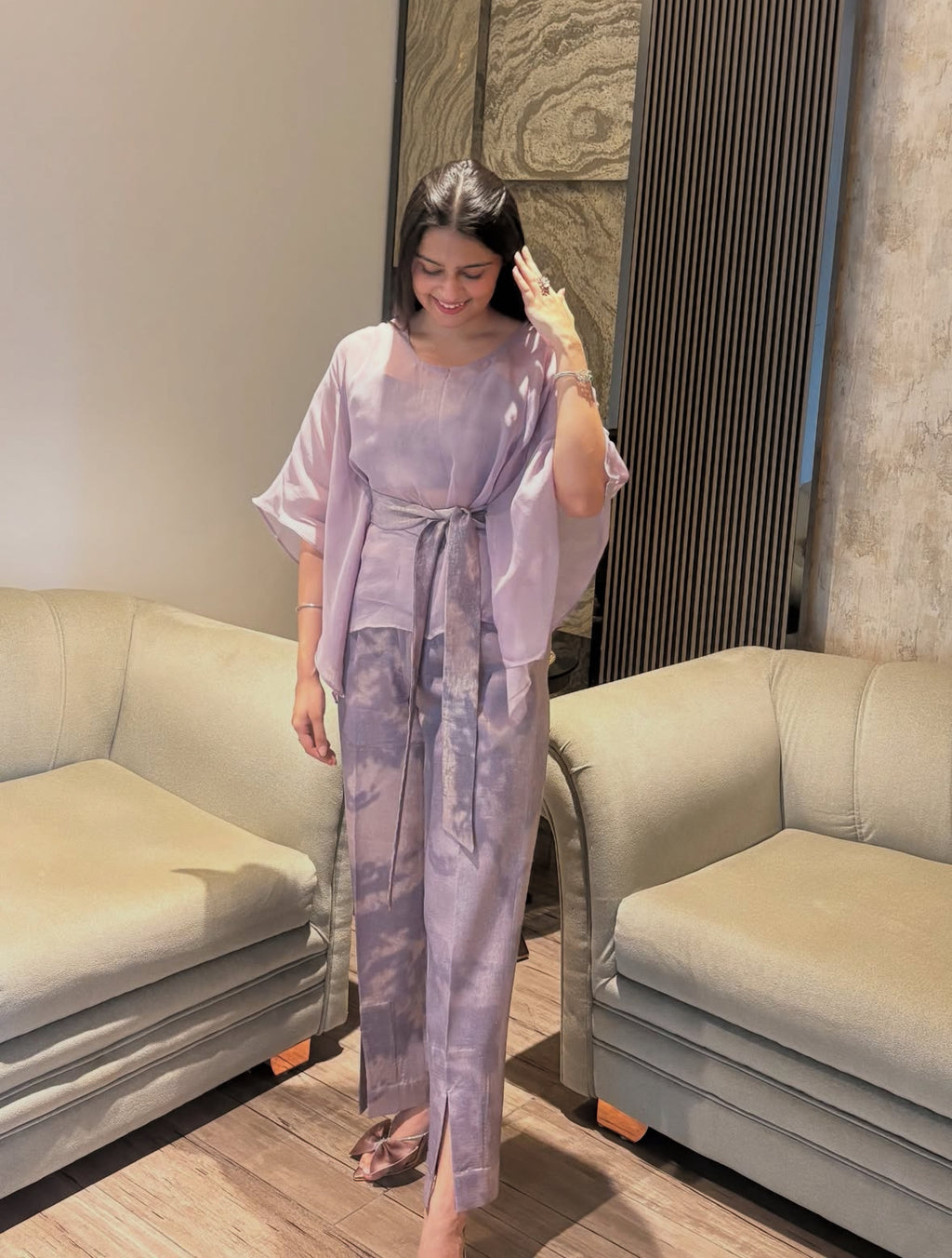 Lavender Aura 3-Piece Co-ord Set
