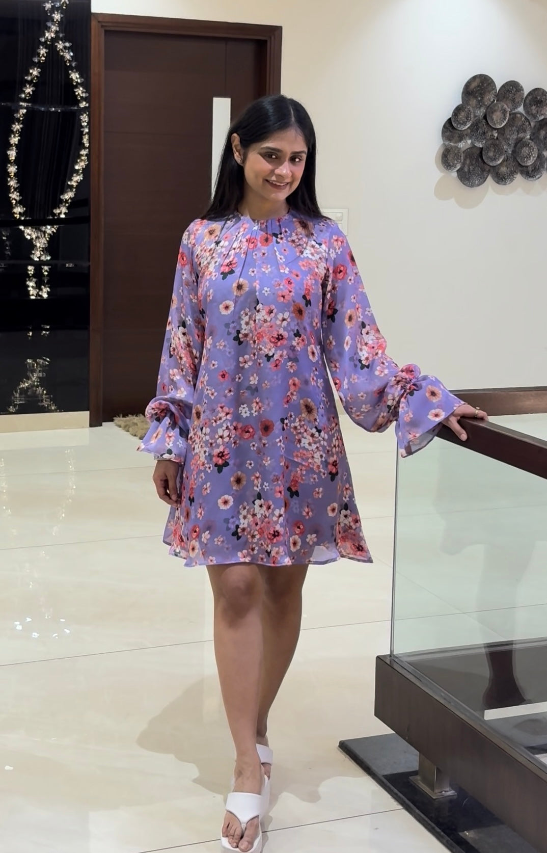 Lilac Floral Dress