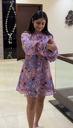 Lilac Floral Dress