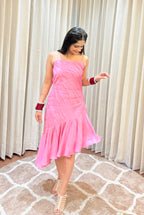Petal Luxe Asymmetric Dress