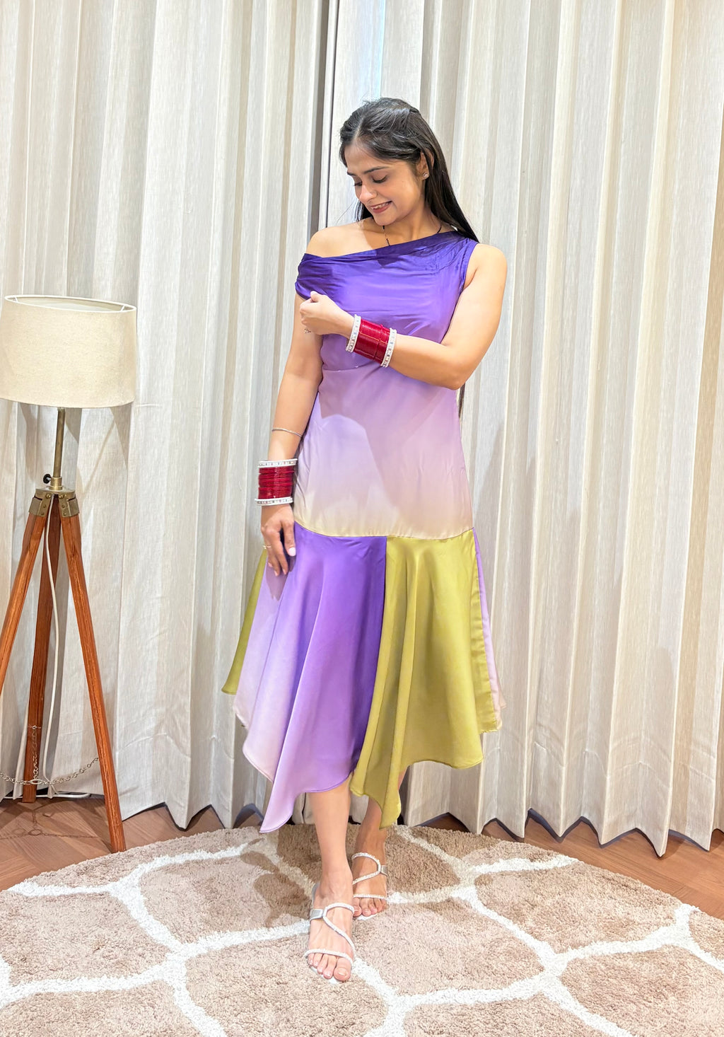 Ombré Asymmetrical Dress