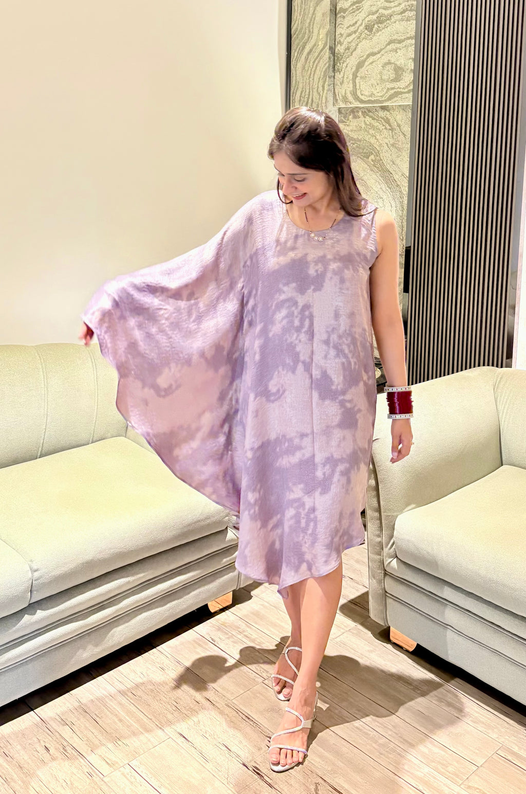 Lavender Mist Kaftan Dress