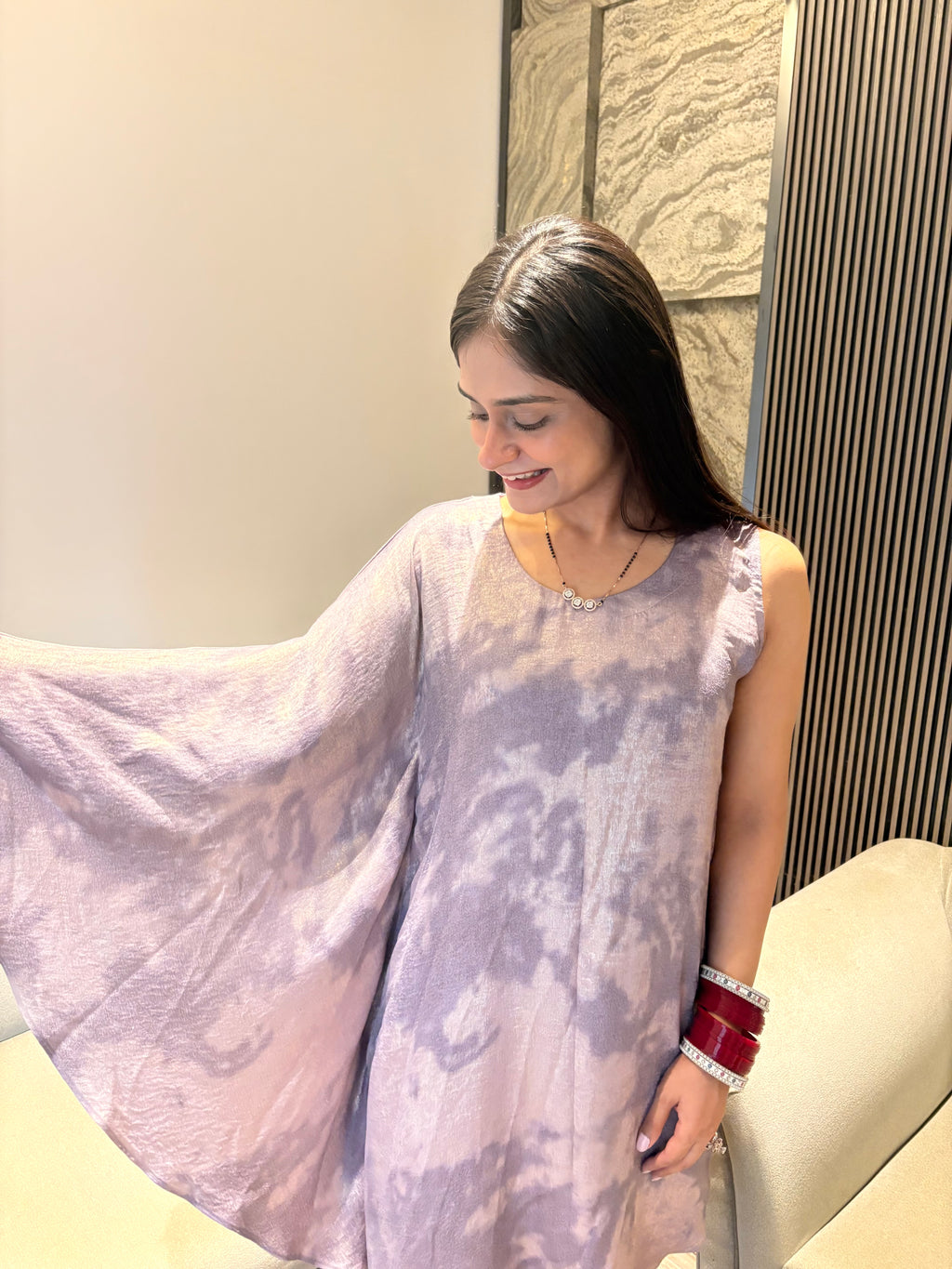 Lavender Mist Kaftan Dress